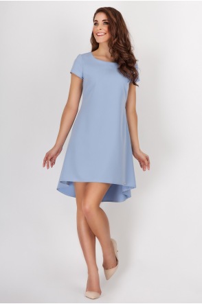 Sukienka A088 - Kolor/wzór: Niebieski