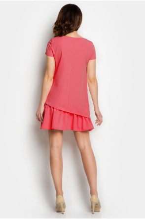 Sukienka A100 - Kolor/wzór: Czerwony