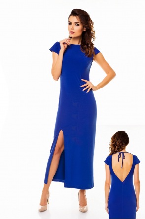 Sukienka A136 - Kolor/wzór: Niebieski