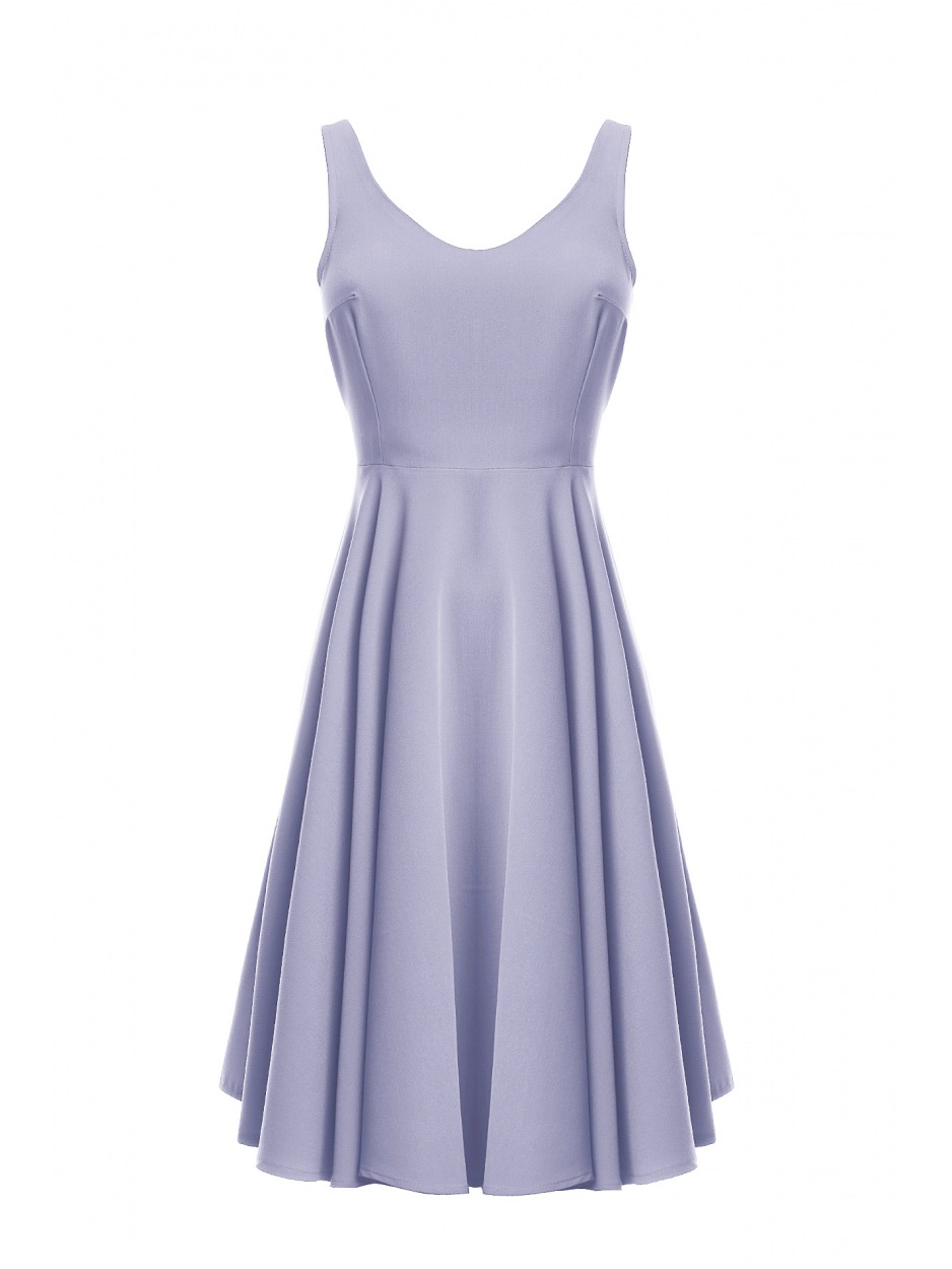 Sukienka A139 - Kolor/wzór: Jasnoniebieski - tył
