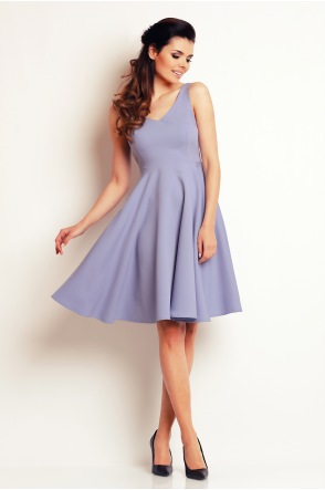 Sukienka A139 - Kolor/wzór: Jasnoniebieski
