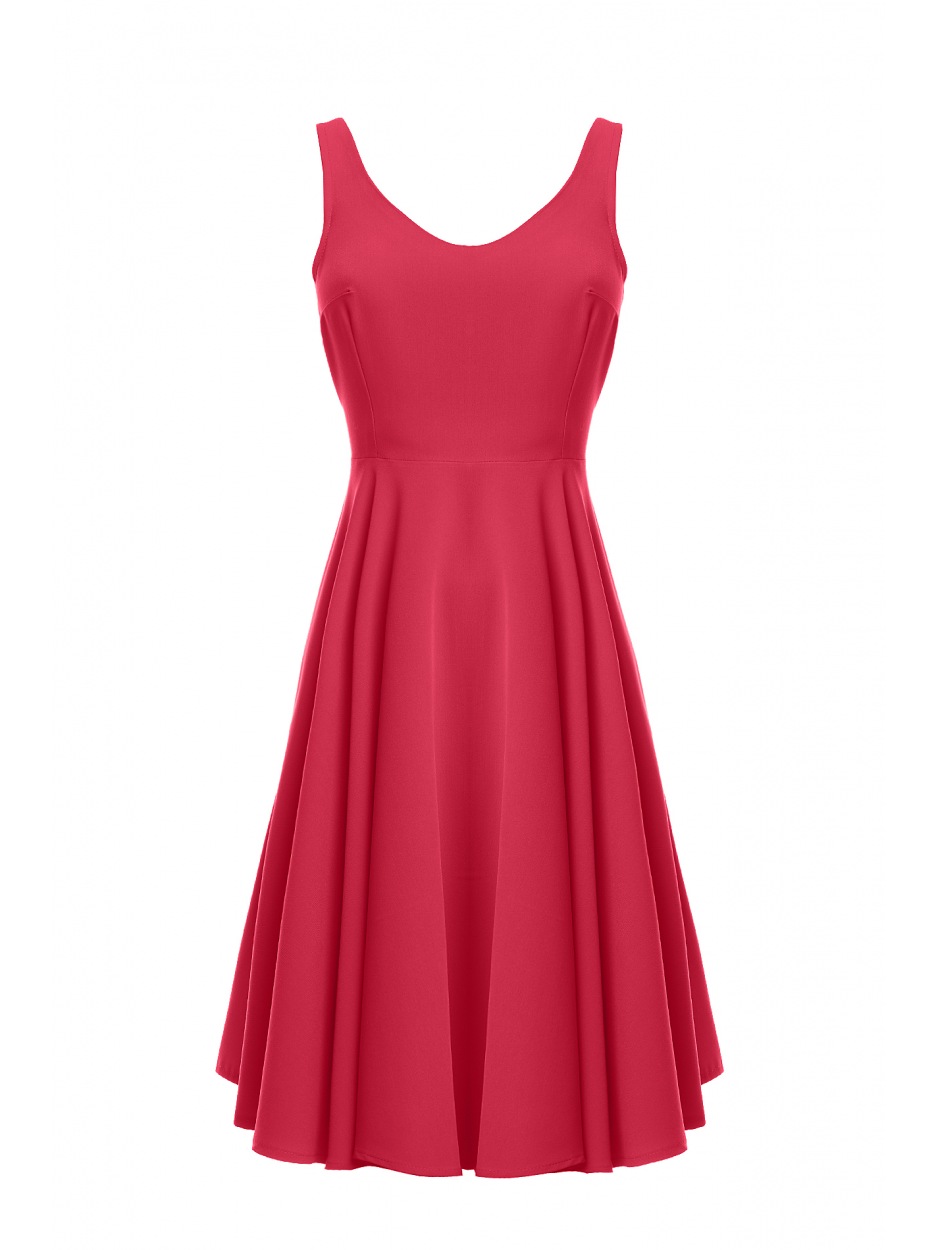 Sukienka A139 - Kolor/wzór: Róż - lewo