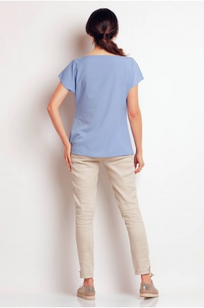 Bluzka A143 - Kolor/wzór: Jasnoniebieski