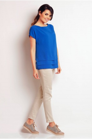 Bluzka A143 - Kolor/wzór: Niebieski
