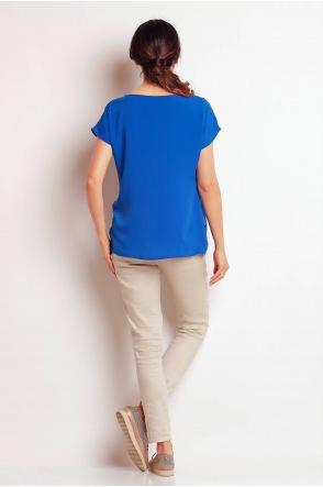 Bluzka A143 - Kolor/wzór: Niebieski