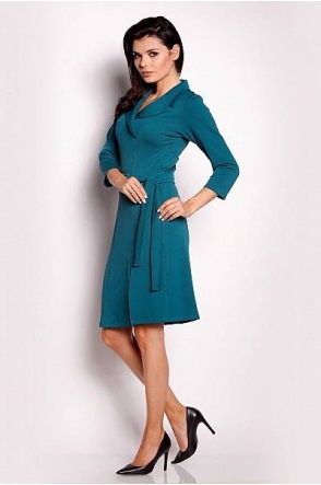 Sukienka A151 - Kolor/wzór: Zielony