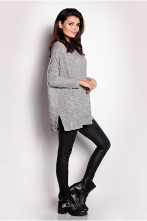 Sweter A154 - Kolor/wzór: Szary