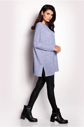 Sweter A154 - Kolor/wzór: Niebieski