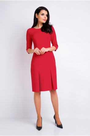 Sukienka A158 - Kolor/wzór: Czerwony