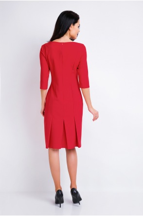 Sukienka A158 - Kolor/wzór: Czerwony