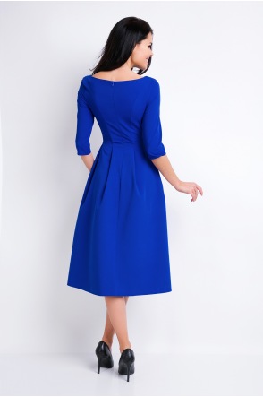 Sukienka A159 - Kolor/wzór: Niebieski