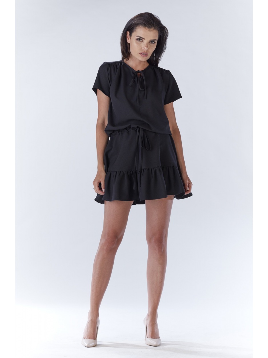 Sukienka A180 - Kolor/wzór: Czarny - tył