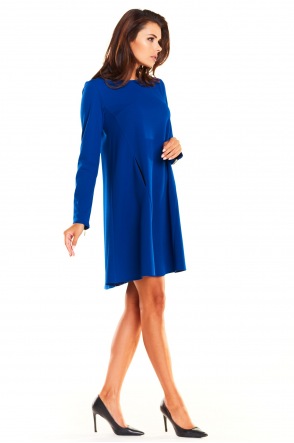 Sukienka A247 - Kolor/wzór: Niebieski