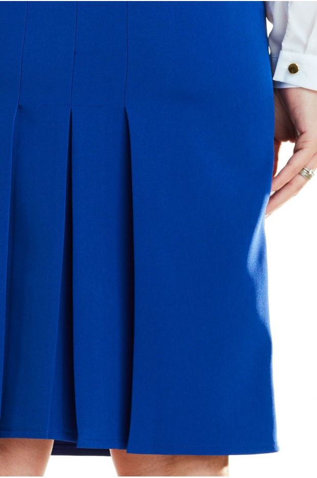 Spódnica A255 - Kolor/wzór: Niebieski - lewo
