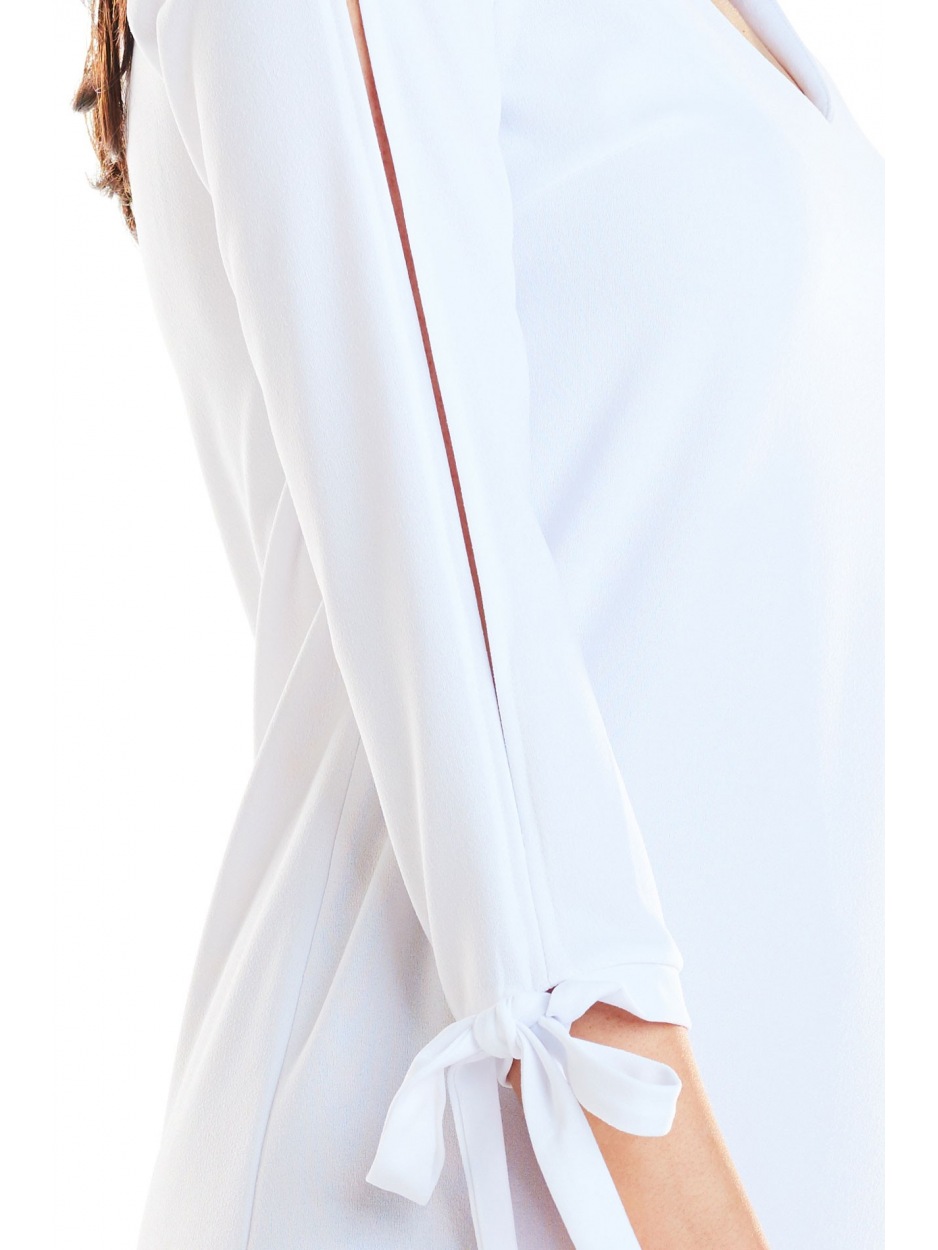 Sukienka A257 - Kolor/wzór: Biały - lewo