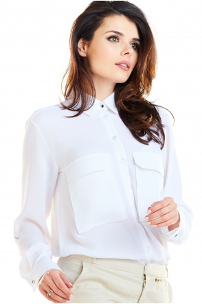 Koszula A260 - Kolor/wzór: Biały