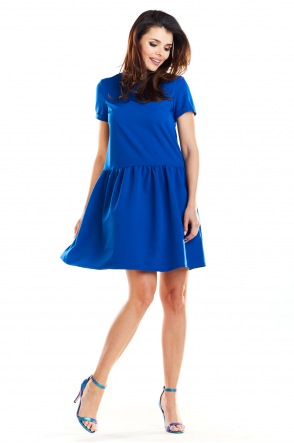 Sukienka A277 - Kolor/wzór: Niebieski