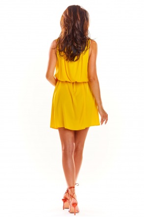 Sukienka A284 - Kolor/wzór: Żółty