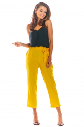 Spodnie A303 - Kolor/wzór: Żółty