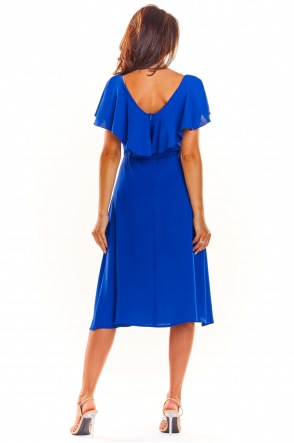Sukienka A304 - Kolor/wzór: Niebieski