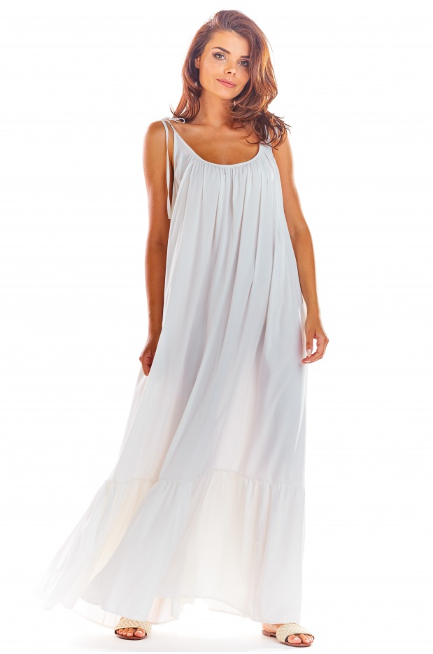 Sukienka A307 - Kolor/wzór: Biały