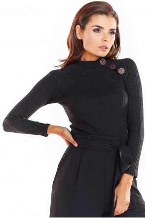 Sweter A315 - Kolor/wzór: Czarny