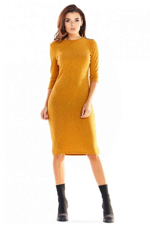 Sukienka A321 - Kolor/wzór: Karmel - dół