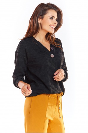 Sweter A323 - Kolor/wzór: Czarny