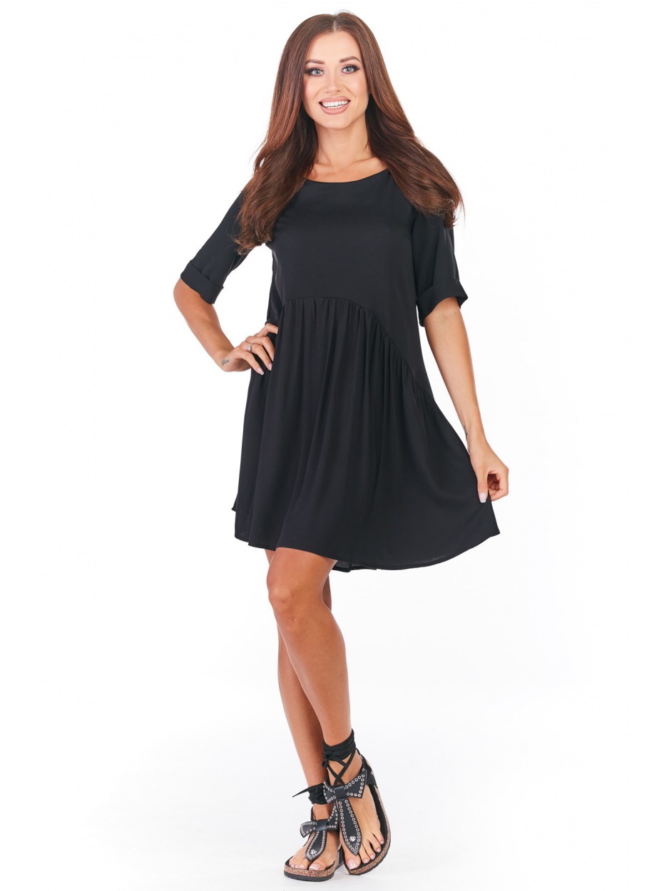 Sukienka A360 - Kolor/wzór: Czarny - tył