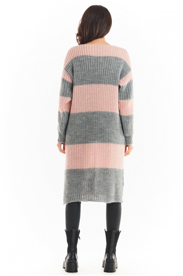 Sweter A396 - Kolor/wzór: Szary - prawo