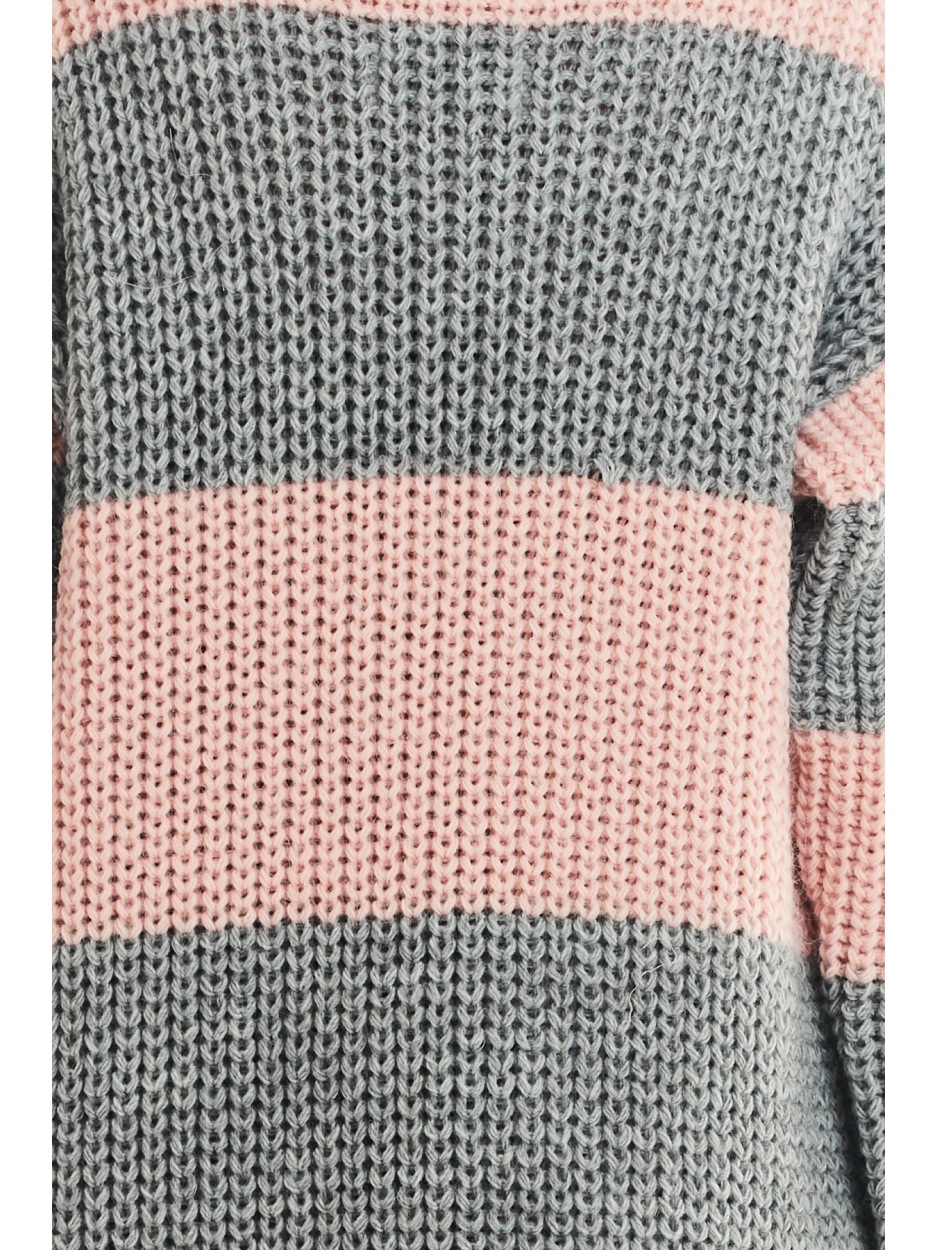 Sweter A396 - Kolor/wzór: Szary - góra