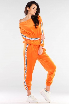 Spodnie A409 - Kolor/wzór: Pomarańcz
