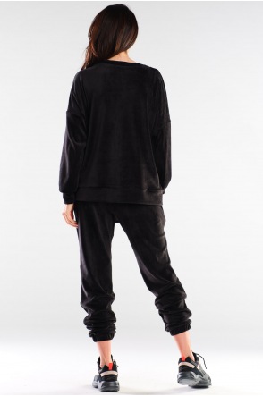 Spodnie A411 - Kolor/wzór: Czarny