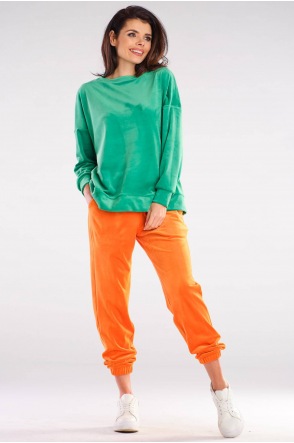 Spodnie A411 - Kolor/wzór: Pomarańcz