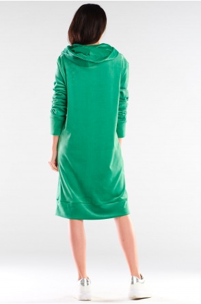 Sukienka A414 - Kolor/wzór: Zielony