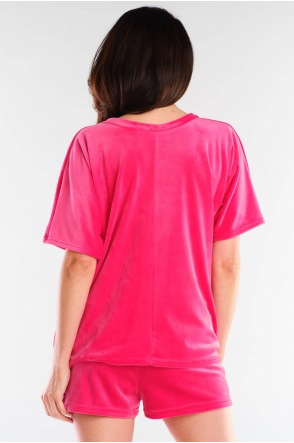 Bluzka A416 - Kolor/wzór: Róż