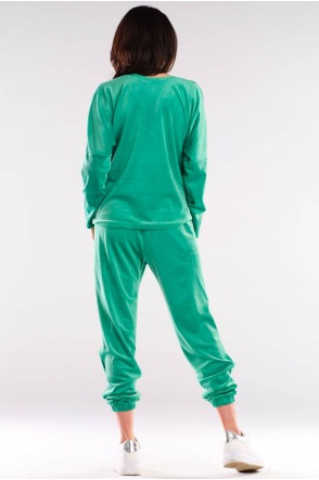 Bluzka A417 - Kolor/wzór: Zielony