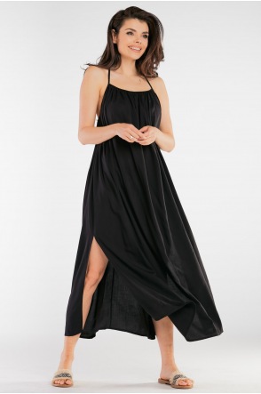 Sukienka A428 - Kolor/wzór: Czarny