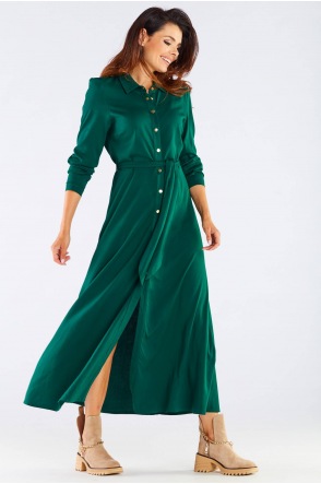 Sukienka A451 - Kolor/wzór: Zielony