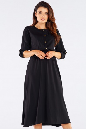 Sukienka A452 - Kolor/wzór: Czarny