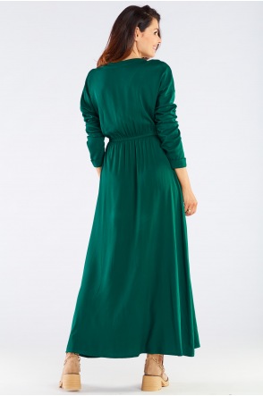 Sukienka A454 - Kolor/wzór: Zielony