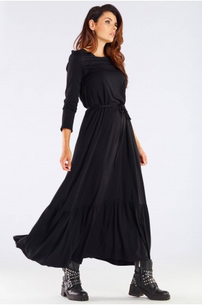 Sukienka A455 - Kolor/wzór: Czarny