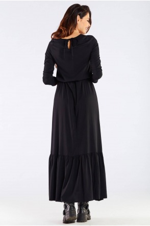 Sukienka A455 - Kolor/wzór: Czarny