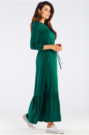 Sukienka A455 - Kolor/wzór: Zielony