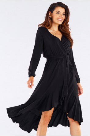 Sukienka A456 - Kolor/wzór: Czarny