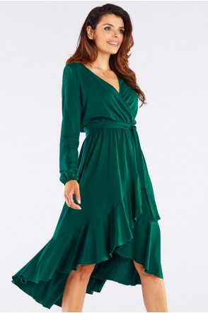 Sukienka A456 - Kolor/wzór: Zielony