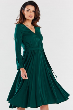 Sukienka A471 - Kolor/wzór: Butelkowa zieleń