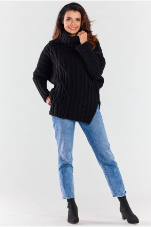 Sweter A477 - Kolor/wzór: Czarny