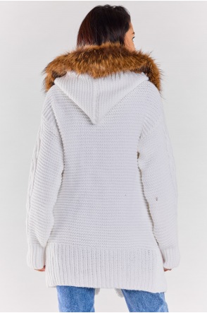 Sweter A478 - Kolor/wzór: Biały