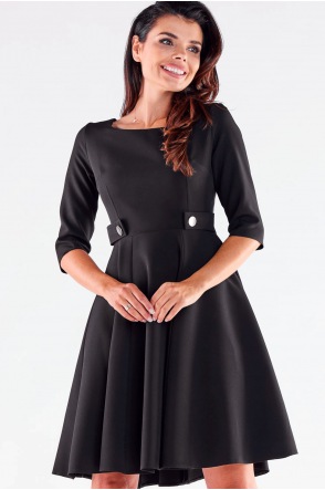 Sukienka A520 - Kolor/wzór: Czarny